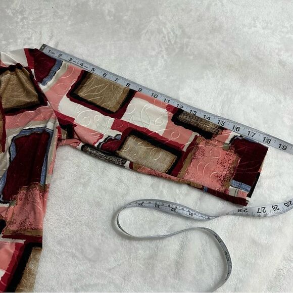 JM Collection abstract print tunic size M - Picture 11 of 11